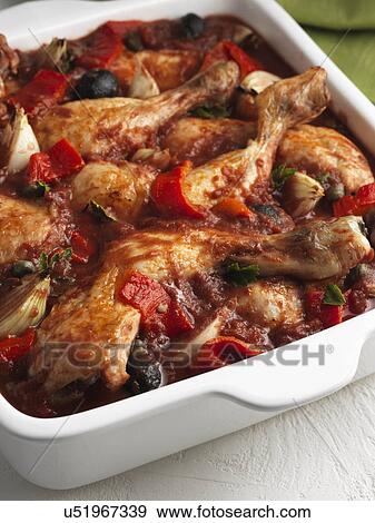 Chicken cacciatore View Large Photo Image Stock Photo - Chicken cacciatore. Fotosearch