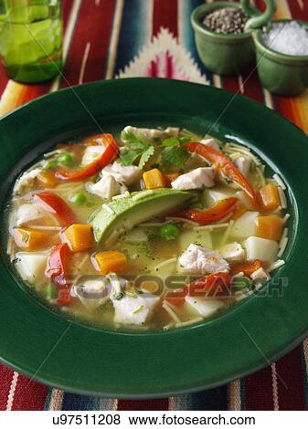 Chicken soup View Large Photo Image Stock Photo - Chicken soup. Fotosearch