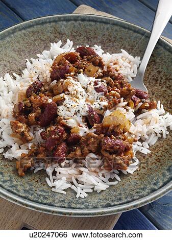 Chilli con carne View Large Photo Image Stock Photograph - Chilli con carne. Fotosearch