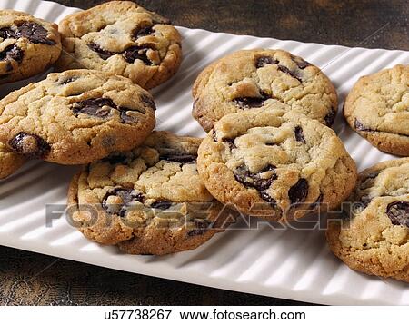 Chocolate chip cookies View Large Photo Image Stock Photo - Chocolate chip cookies. Fotosearch