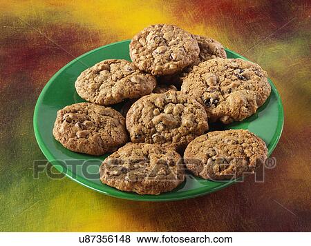 Chocolate chip cookies View Large Photo Image Stock Photo - Chocolate chip cookies. Fotosearch