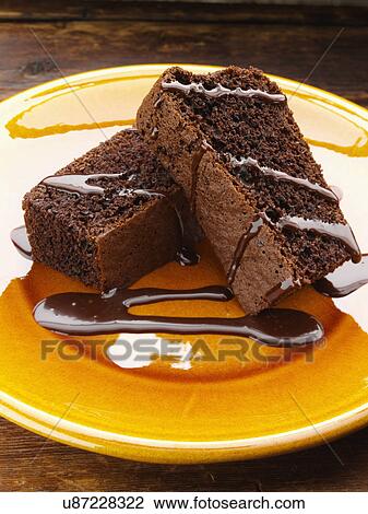 Chocolate espresso cake View Large Photo Image Stock Image - Chocolate espresso cake. Fotosearch