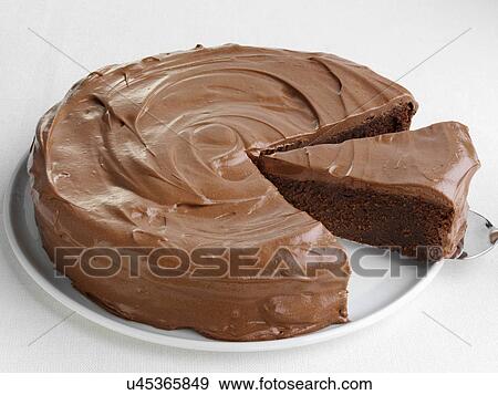 Chocolate fudge cake View Large Photo Image Stock Photo - Chocolate fudge cake. Fotosearch