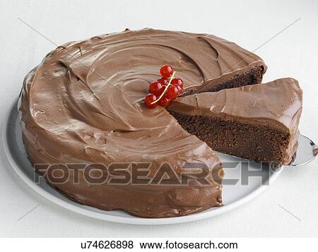 Chocolate fudge cake View Large Photo Image Stock Photo - Chocolate fudge cake. Fotosearch