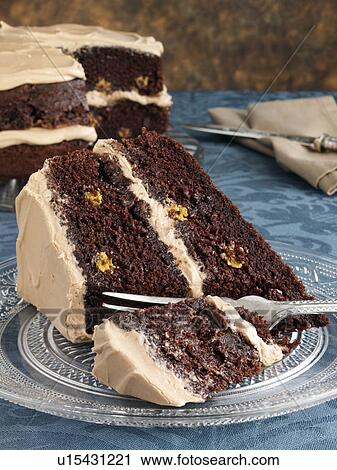 Chocolate layer cake View Large Photo Image Stock Image - Chocolate layer cake. Fotosearch