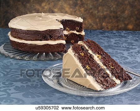 Chocolate layer cake View Large Photo Image Stock Image - Chocolate layer cake. Fotosearch