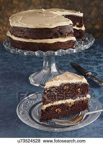 Stock Photo - Chocolate layer cake. Fotosearch