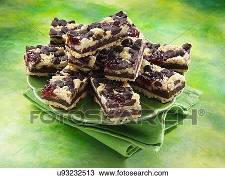 Chocolate raspberry crumb bars View Large Photo Image Stock Image - Chocolate raspberry crumb bars. Fotosearch