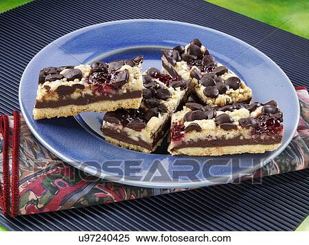 Chocolate raspberry crumb bars View Large Photo Image Stock Photography - Chocolate raspberry crumb bars. Fotosearch