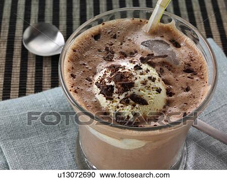 Chocolate smoothie chug a lug View Large Photo Image Stock Image - Chocolate smoothie chug a lug. Fotosearch