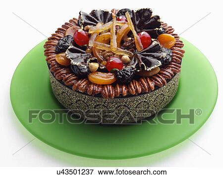 Chocolate Xmas cake View Large Photo Image Stock Photo - Chocolate Xmas cake. Fotosearch