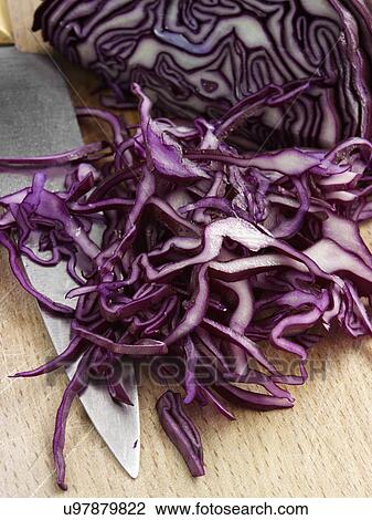 Chopping raw red cabbage salad ingredients View Large Photo Image Stock Image - Chopping raw red cabbage salad ingredients. Fotosearch