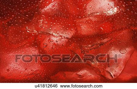 Close up of Cranberry juice with ice View Large Photo Image Stock Photograph - Close up of Cranberry juice with ice. Fotosearch