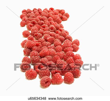 Close Up Of Raspberries On White Background View Large Photo Image Stock Photo - Close Up Of Raspberries On White Background. Fotosearch