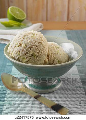 Stock Photography - Coconut sorbet. Fotosearch