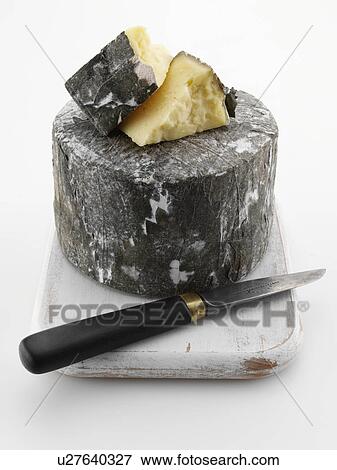 Cornish Yarg cheese View Large Photo Image Stock Photo - Cornish Yarg cheese. Fotosearch
