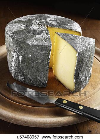 Cornish Yarg cheese View Large Photo Image Stock Photo - Cornish Yarg cheese. Fotosearch