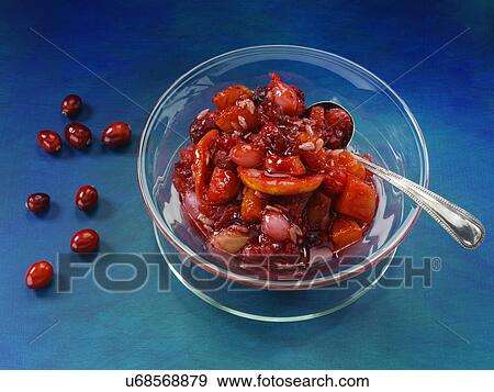 Cranberry agave chutney View Large Photo Image Stock Photo - Cranberry agave chutney. Fotosearch