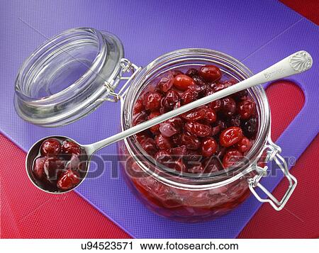 Cranberry shallot chutney in a kilner jar View Large Photo Image Stock Image - Cranberry shallot chutney in a kilner jar. Fotosearch