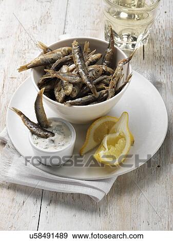 Deep fried seasoned whitebait View Large Photo Image Stock Photo - Deep fried seasoned whitebait. Fotosearch