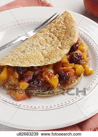 Stock Photo - Dessert pancake. Fotosearch