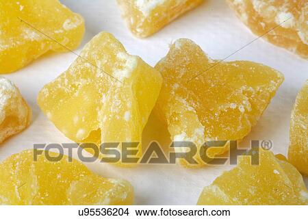 Dried Pineapple Pieces On White View Large Photo Image Picture - Dried Pineapple Pieces On White. Fotosearch