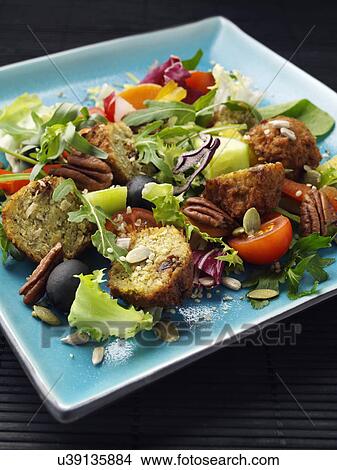 falafel salad View Large Photo Image Picture - falafel salad. Fotosearch