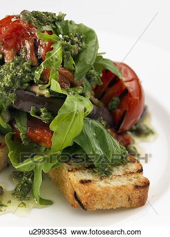 Focaccia and salad View Large Photo Image Stock Image - Focaccia and salad. Fotosearch