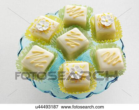Stock Photo - Fondant fancies. Fotosearch