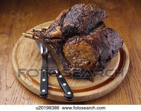 Fore rib of beef View Large Photo Image Stock Photograph - Fore rib of beef. Fotosearch