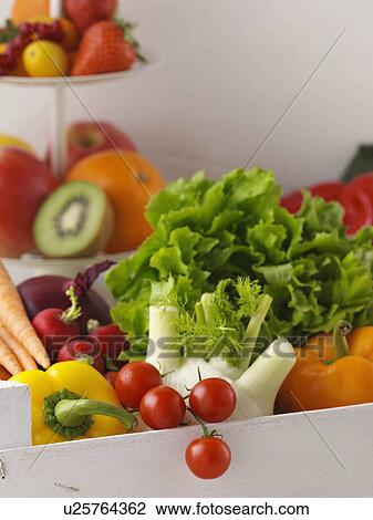 Stock Image - Fruit and vegetables. Fotosearch