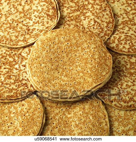Stock Image - Full Frame Shot Of Baked Pancakes. Fotosearch