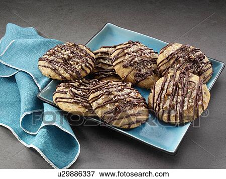 Stock Photo - German chocolate cookies. Fotosearch