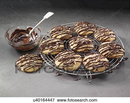 Stock Photo - German chocolate cookies. Fotosearch