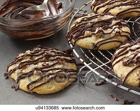 Stock Photography - German chocolate cookies. Fotosearch