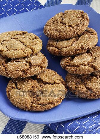 Ginger snappers American biscuits View Large Photo Image Stock Photo - Ginger snappers American biscuits. Fotosearch