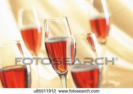 Glasses Of Rose Wine View Large Photo Image Stock Image - Glasses Of Rose Wine. Fotosearch