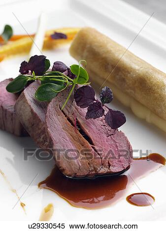 gourmet beef meal by Andy Taylor of Taylormade food View Large Photo Image Stock Photography - gourmet beef meal by Andy Taylor of Taylormade food. Fotosearch