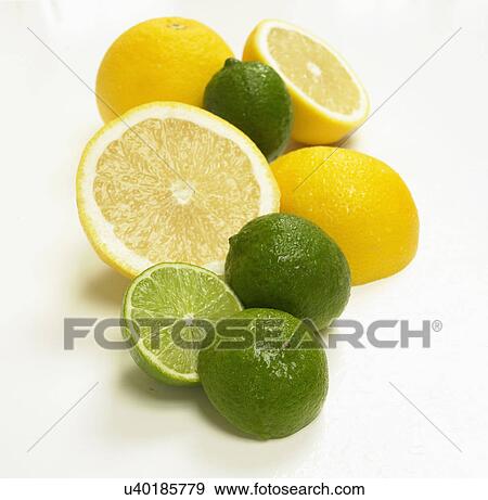 Grapefruit And Limes On White Background View Large Photo Image Stock Photo - Grapefruit And Limes On White Background. Fotosearch