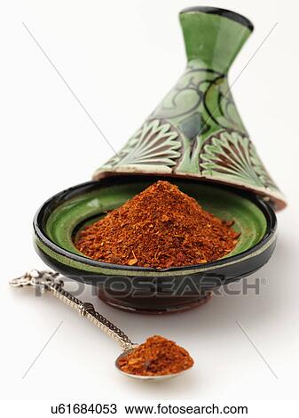 Stock Image - Harissa Moroccan spice. Fotosearch