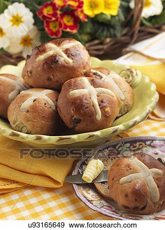 Stock Photo - Hot cross buns. Fotosearch