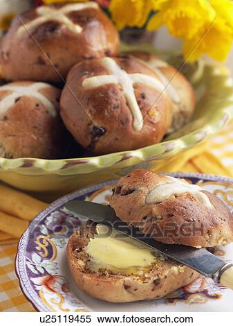 Stock Photography - Hot cross buns. Fotosearch