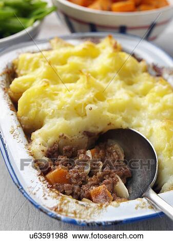 Individual cottage pie View Large Photo Image Stock Photo - Individual cottage pie. Fotosearch