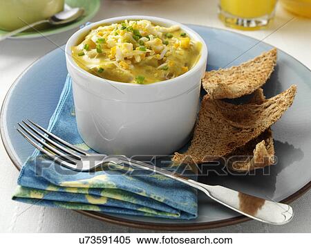 Stock Photography - Individual portion of gourmet kedgeree. Fotosearch