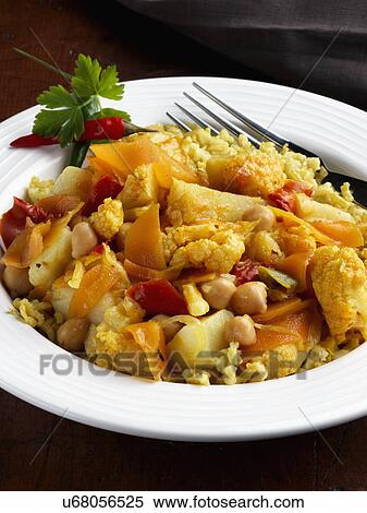 Individual portion of vegetable curry View Large Photo Image Stock Photography - Individual portion of vegetable curry. Fotosearch