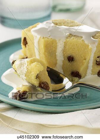 Individual portion of vegetarian sweet polenta dessert View Large Photo Image Stock Photo - Individual portion of vegetarian sweet polenta dessert. Fotosearch