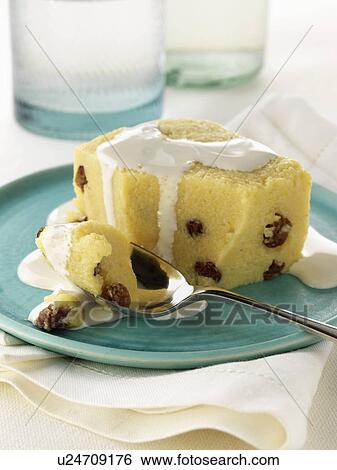 Individual portion of vegetarian sweet polenta dessert View Large Photo Image Stock Photograph - Individual portion of vegetarian sweet polenta dessert. Fotosearch