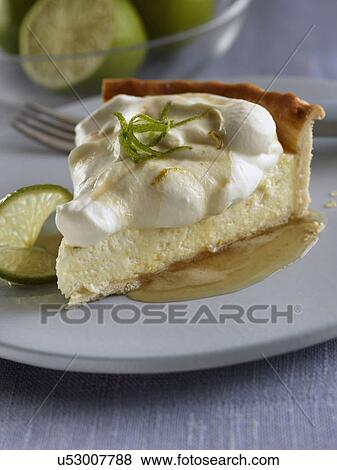 Individual slice of lime chiffon pie View Large Photo Image Stock Photo - Individual slice of lime chiffon pie. Fotosearch