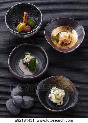 Japanese salads View Large Photo Image Stock Image - Japanese salads. Fotosearch