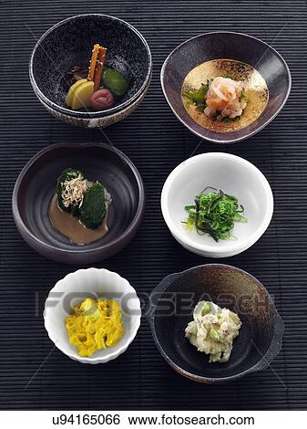 Japanese salads View Large Photo Image Stock Photograph - Japanese salads. Fotosearch